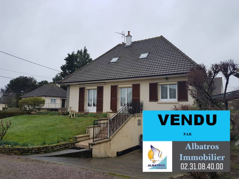 A VENDRE MAISON TRADITIONNELLE DE PLAIN PIED F6/T6 EXPOSITION IDEALE OUISTREHAM 14 CALVADOS PROCHE LION SUR MER  